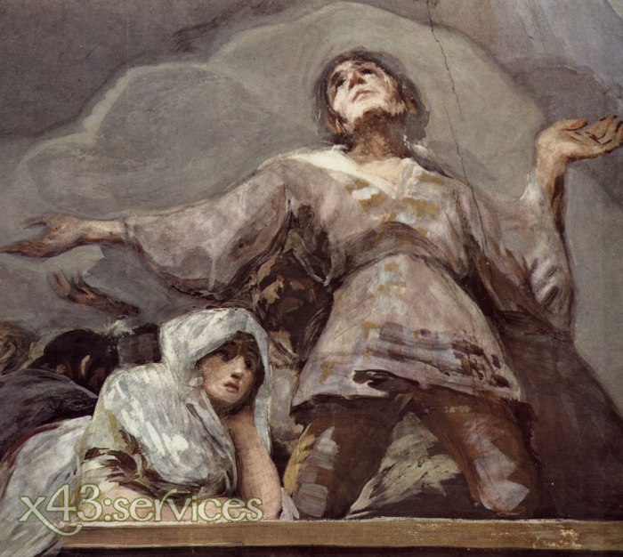 Francisco de Goya - Kuppelfresko in San Antonio de la Florida Detail 11